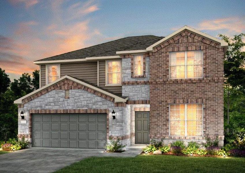 Pulte Homes, Taylor elevation 36, rendering