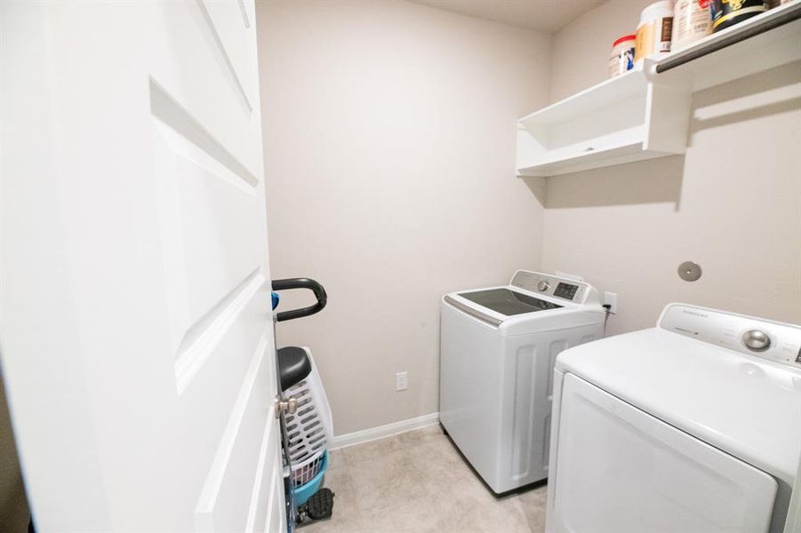 Laundry room downstairs.