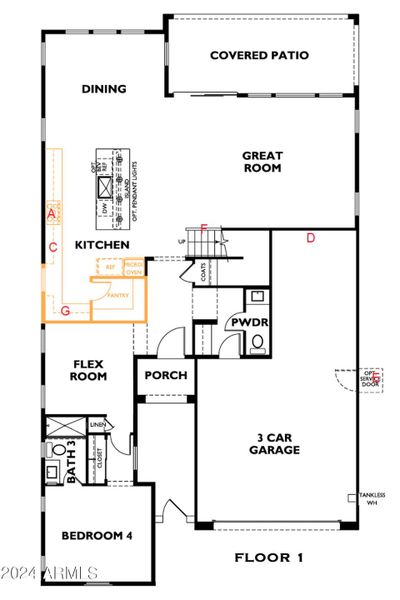 Floor Plan 4026, Floor 1