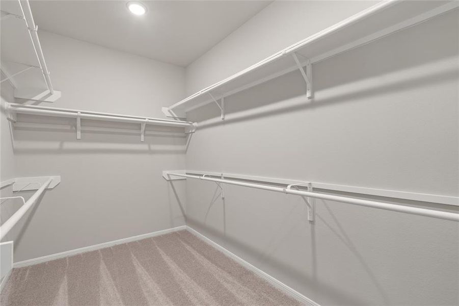 A view of your large walk-in closet