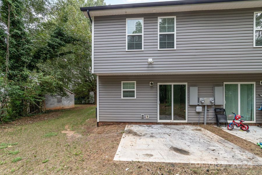 Back Patio and Yard