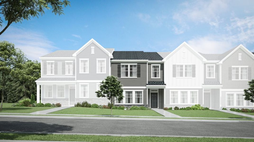 New construction Townhouse house Sutton, 1721 Golden Honey Drive, Wake Forest, NC 27587 - photo