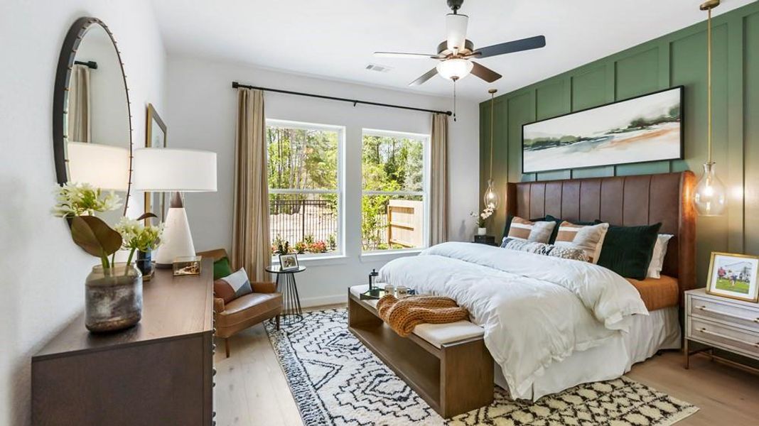 The owner's bedroom is designed for ultimate relaxation, offering a great privacy for perfect retreat after a long day.