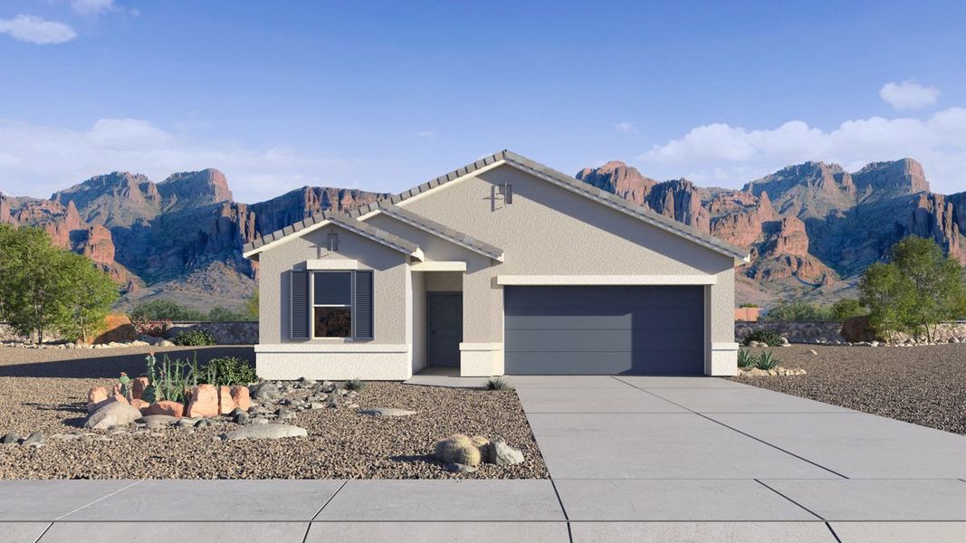 New construction Single-Family house 5720 E Azara Dr, San Tan Valley, AZ 85140 Easton- photo