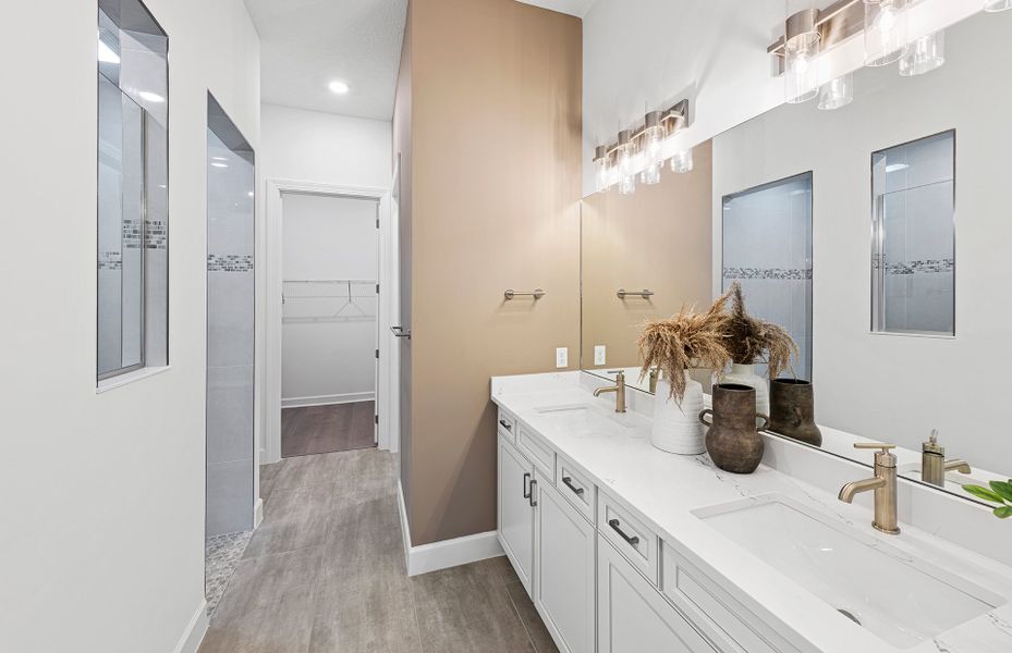 Owner's Bathroom with Dual Vanities