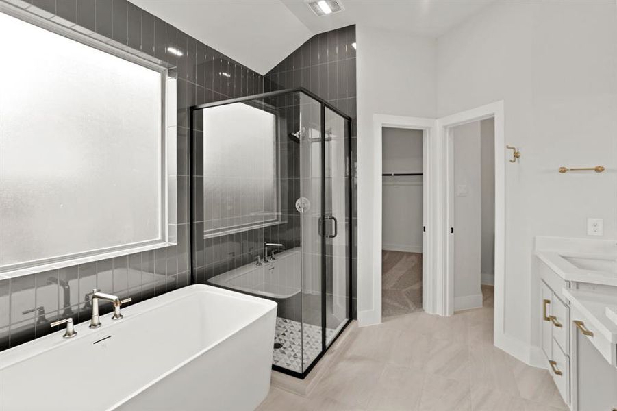 Picture Perfect Masterpiece of the Model Like Professionally Designed Main Bath