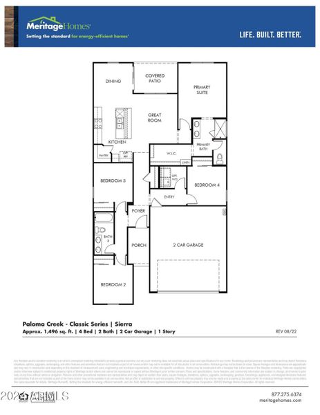 Sierra Floor Plan_Paloma Creek