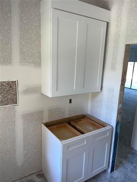 Laundry room cabinets