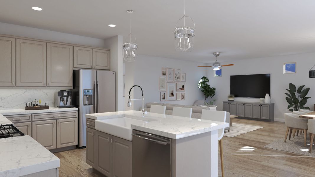 Kitchen | Wrightson | Bentridge – Peak Series | New Homes in Buckeye, AZ | Landsea Homes