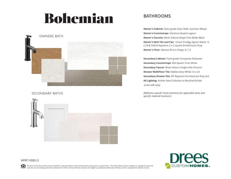 BROOKDALE II - C selection sheet