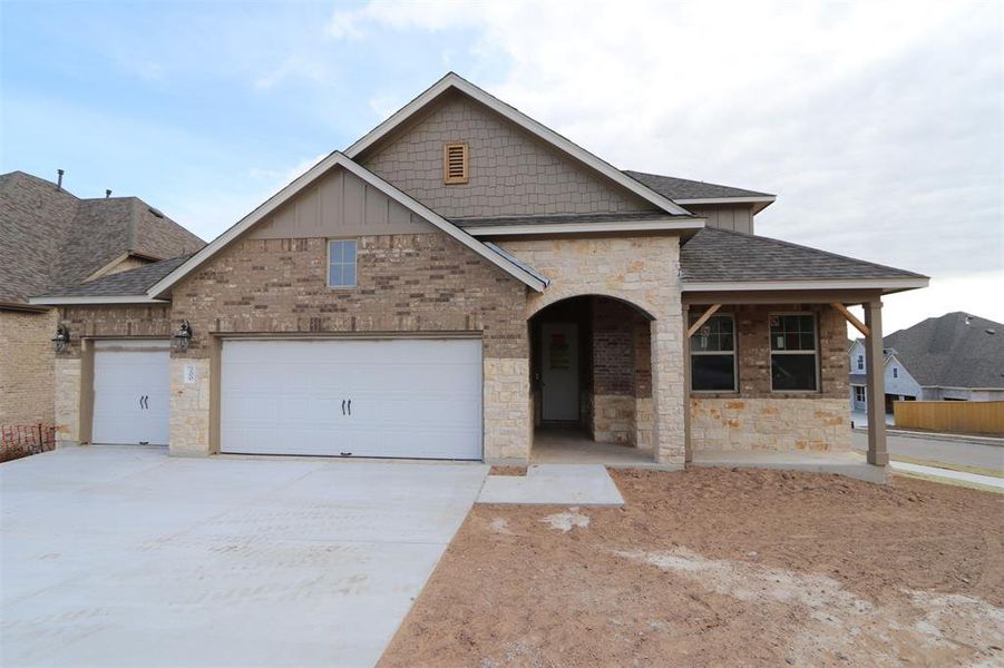 New construction Single-Family house 200 Texas Bluebonnet Trl, Georgetown, TX 78628 Paramount - photo