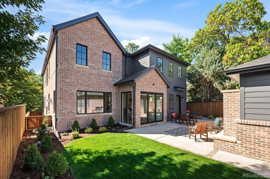 Gracious fully landscaped backyard