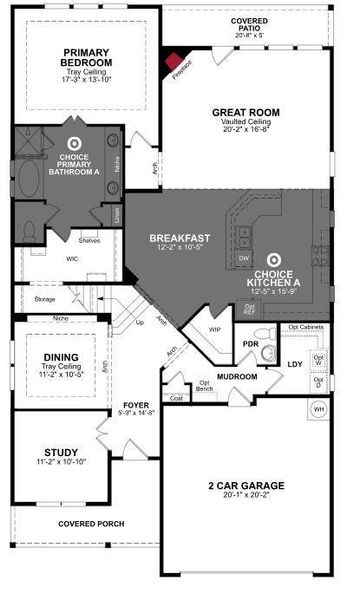 Beazer Homes Valencia on the Lake Blackburn Floorplan.