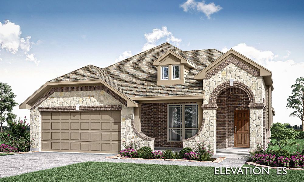 Elevation ES. Dogwood New Home in Godley, TX