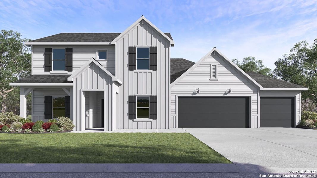 New construction Single-Family house 173 Barron Estate Drive, Lockhart, TX 78644 The Jackson- photo
