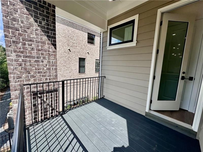 Rear deck access off the kitchen