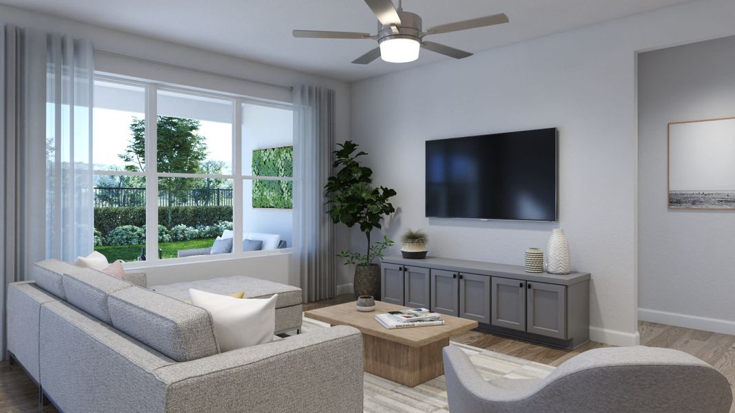 Great Room | Palisade | Courtyards at Waterstone | New homes in Palm Bay, FL | Landsea Homes