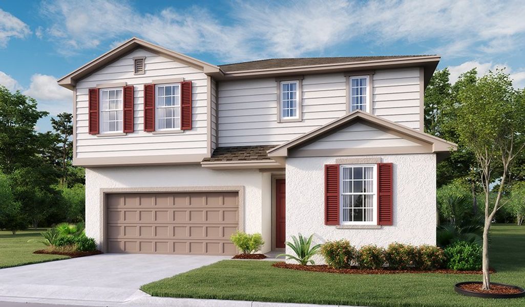 New construction Single-Family house Moonstone, 280 Hilltop Bloom Loop, Haines City, FL 33844 Slate- photo
