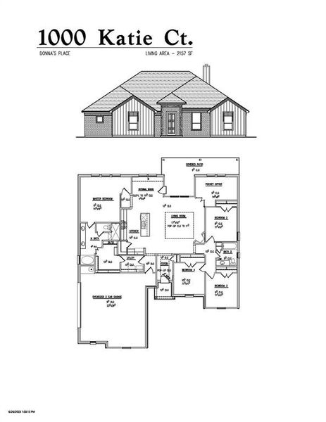 New construction Single-Family house 1000 Katie Court, Reno, TX 76020 - photo