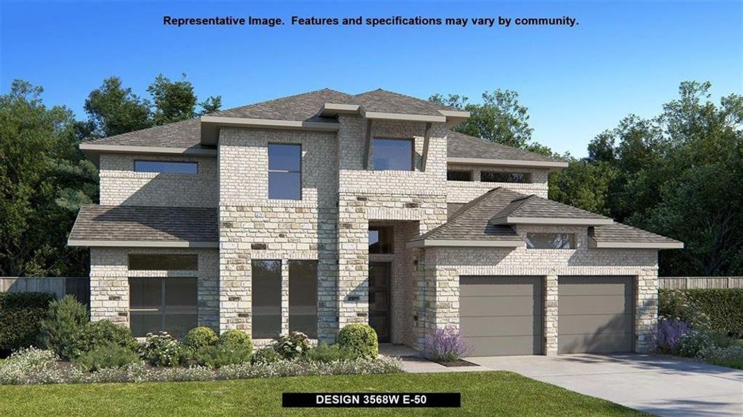 New construction Single-Family house 217 Crownbeard St, Georgetown, TX 78633 Design 3568W- photo