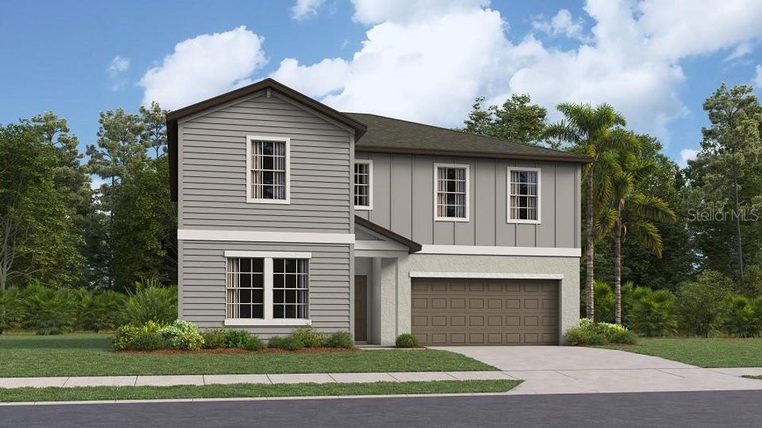 New construction Single-Family house 12632 Maple Bonsai Drive, Riverview, FL 33579 Trenton- photo