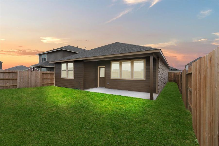 This backyard is perfect for family gatherings, social events, or simply unwinding in the fresh air.