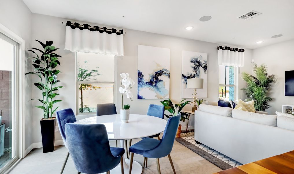 Dining area and great room