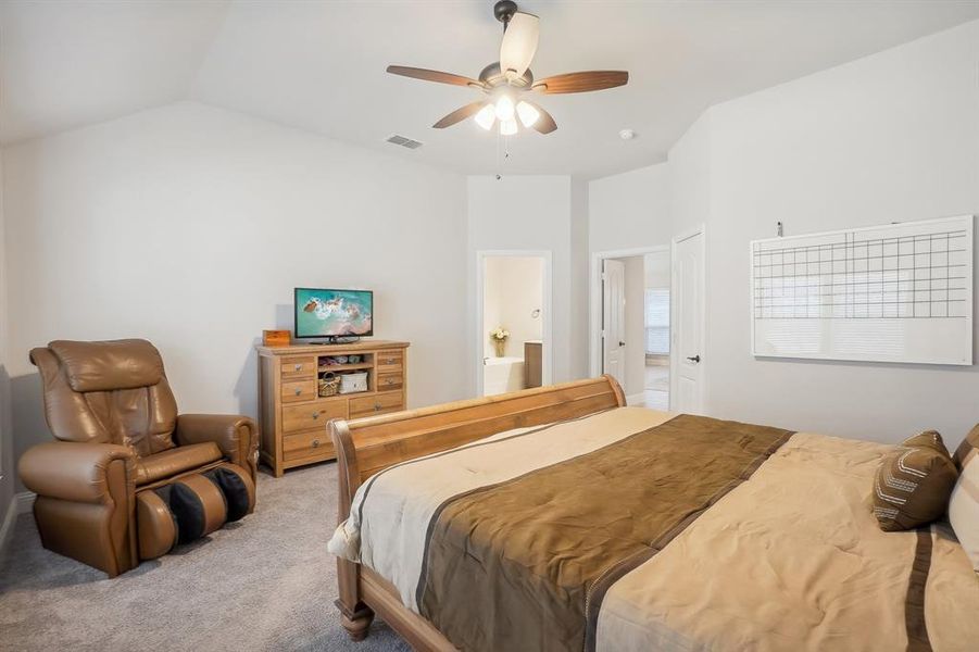 Spacious master bedroom