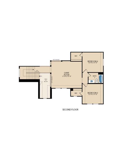 Arlington Floor Plan Second Floor