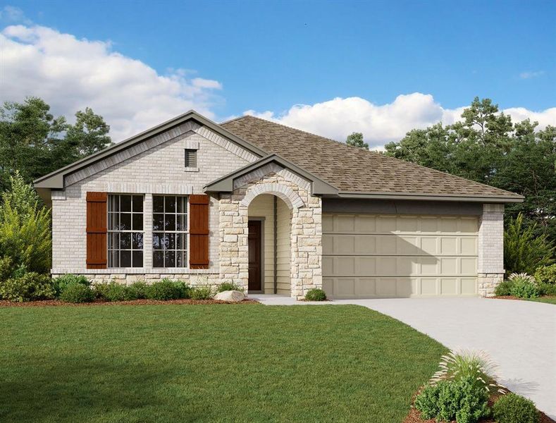 New construction Single-Family house 3513 Cherrybark Gable Lane, Spring, TX 77386 Edison Homeplan- photo