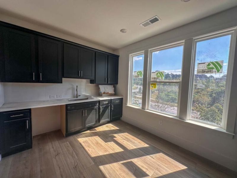 Kitchen featuring Industrial Collection Finishes Construction Progress