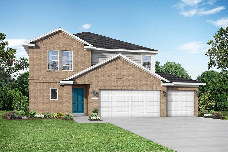 New construction Single-Family house The Tierra A with 3-Car Garage, 144 San Marcos Trail, Dayton, TX 77535 - photo