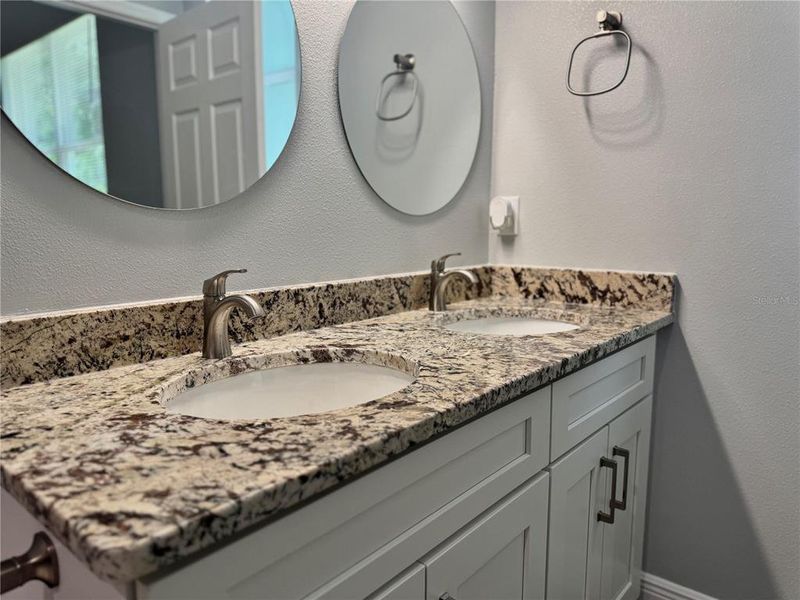 Master Dual Sink with Granite Counter-top