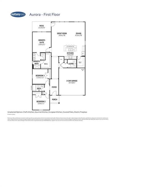 Aurora Floor Plan