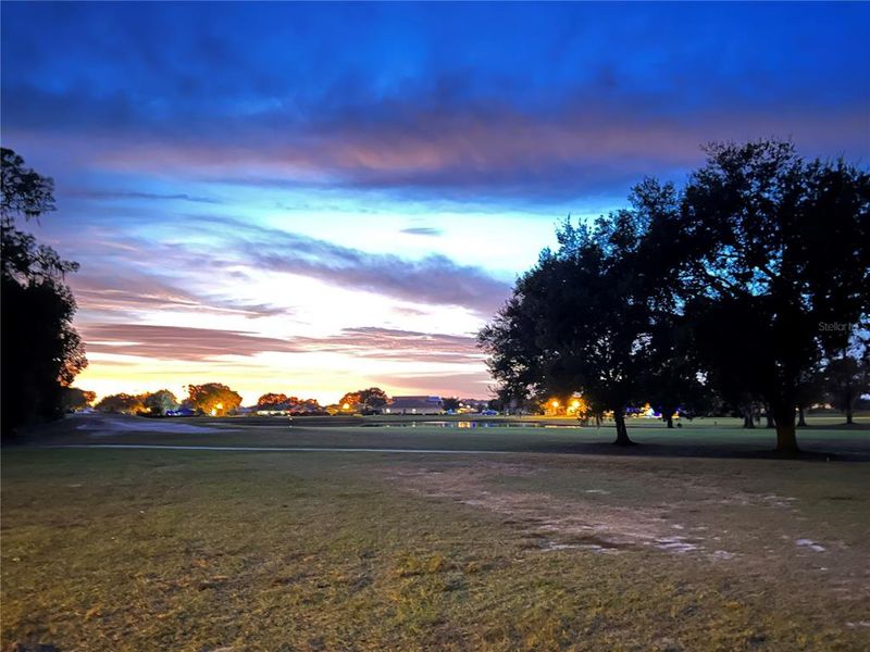 View from Frontward at sunset