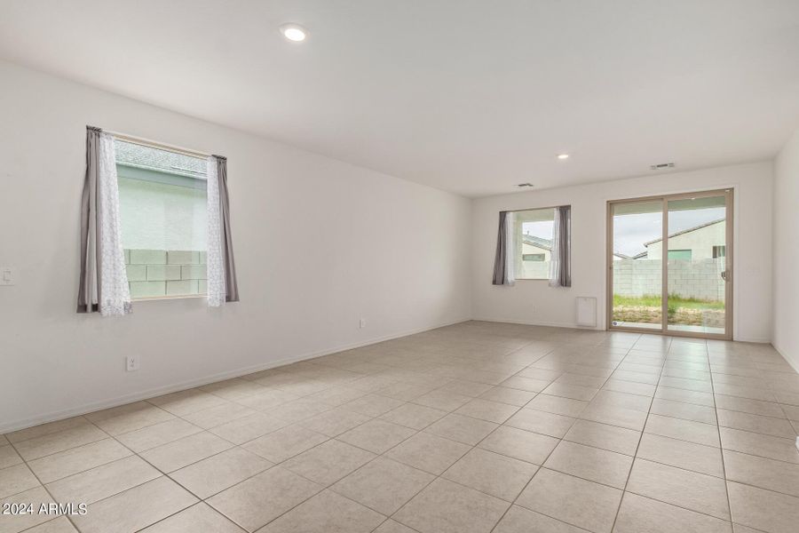 Spacious Living Room w/ Natural Light