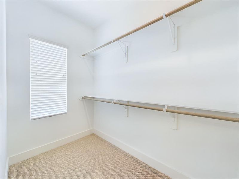 Huge walk-in closet - Primary bedroom