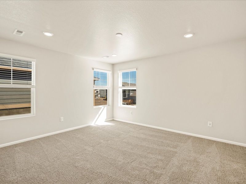 The Breckenridge floorplan interior image taken at a Meritage Homes community in Berthoud, CO.