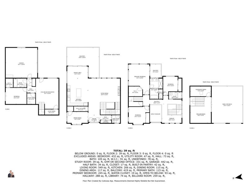 Floorplan for 2404 Big Horn, Austin Texas 78734