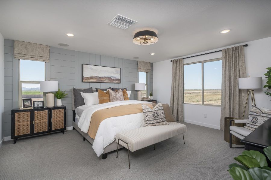 Primary Bedroom | Monument | Wildera – Valley Series | New Homes in San Tan Valley, AZ | Landsea Homes