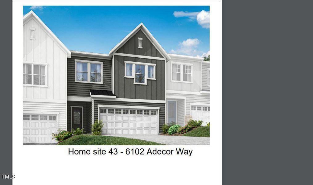 New construction Townhouse house 6102 Adecor Way, Raleigh, NC 27617 - photo