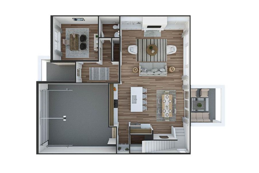 The Burton Renderings *actual finishes, structural options, and orientation varies on this home