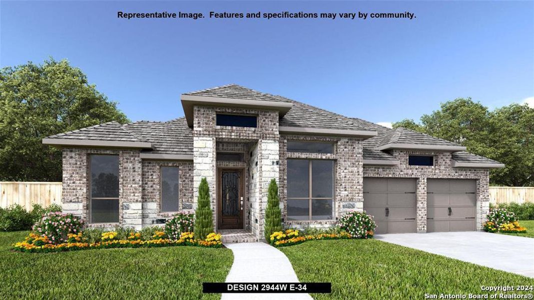 New construction Single-Family house 14803 Mapleton Hill, San Antonio, TX 78245 Design 2944W- photo
