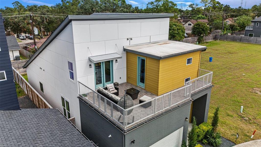 Perfect Uncover Roof Deck to Host outdoors.