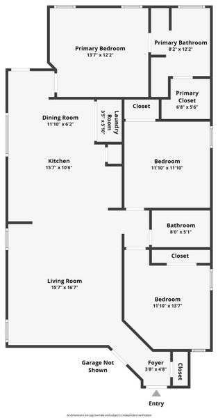 Floor plan of the home