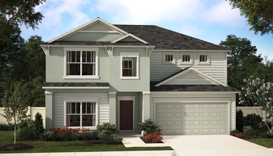 Coastal Elevation for Alexandria II at St Johns Preserve in Palm Bay, Florida by Landsea Homes