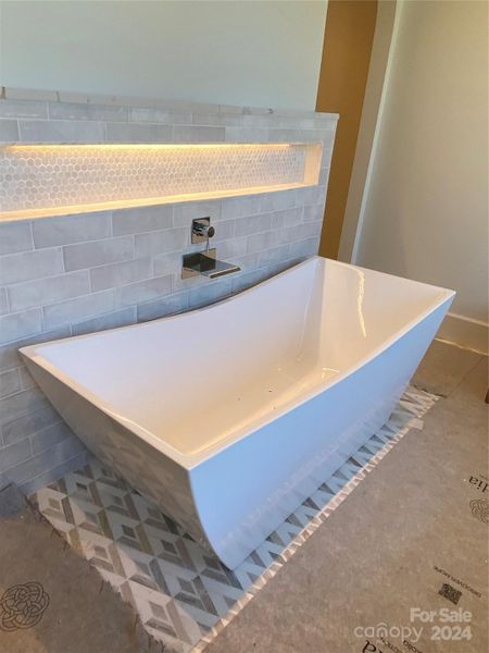 During Construction - Beautiful Soaker Tub