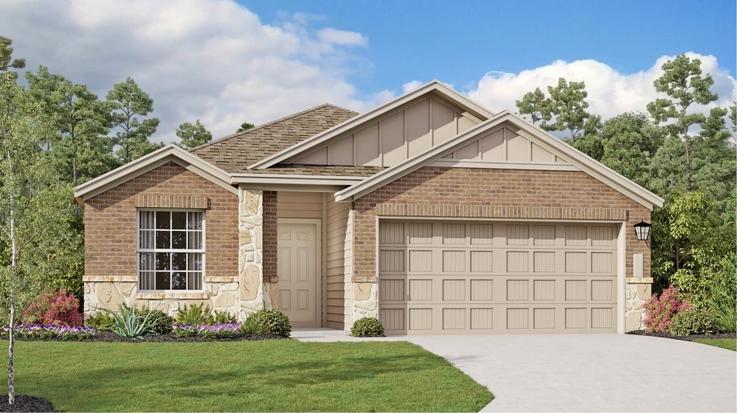 New construction Single-Family house Thayer, 5607 Basil Chase, Saint Hedwig, TX 78152 - photo