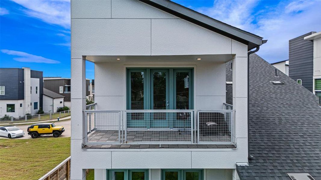 View to the second floor Balcony