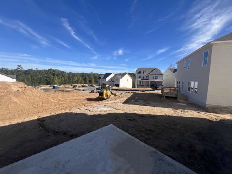 Rear Patio Construction Progress